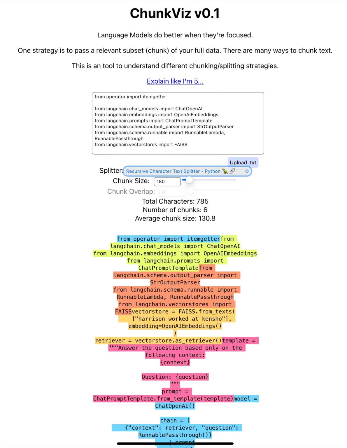 Text Splitting Deeplearning Fr